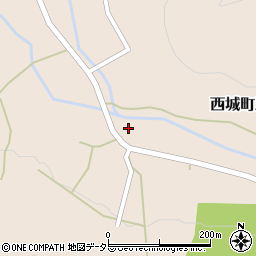広島県庄原市西城町三坂187周辺の地図