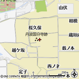 京都府亀岡市千歳町国分桜久保周辺の地図