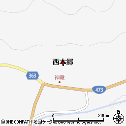愛知県豊田市神殿町西本郷周辺の地図