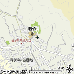 静岡県静岡市清水区蜂ヶ谷408周辺の地図