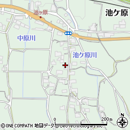 岡山県津山市池ケ原120-5周辺の地図