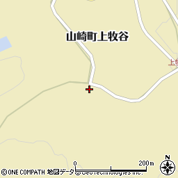 兵庫県宍粟市山崎町上牧谷345周辺の地図