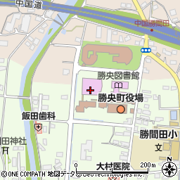 勝央文化ホール周辺の地図