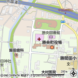 勝央　文化ホール周辺の地図