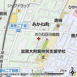 滋賀県大津市あかね町9-26周辺の地図