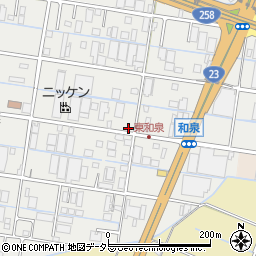 三重県桑名市和泉521-2周辺の地図