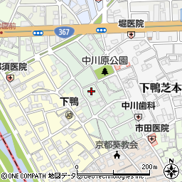 京都府京都市左京区下鴨貴船町周辺の地図