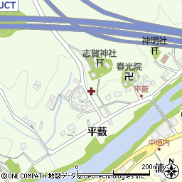 愛知県豊田市岩倉町（平薮）周辺の地図