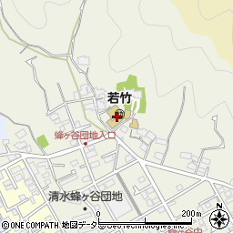 静岡県静岡市清水区蜂ヶ谷443周辺の地図