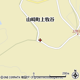 兵庫県宍粟市山崎町上牧谷408周辺の地図