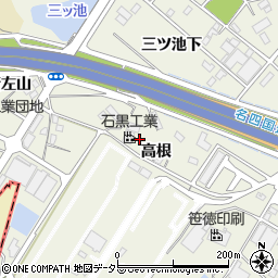 愛知県豊明市栄町高根周辺の地図