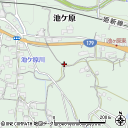 岡山県津山市池ケ原周辺の地図