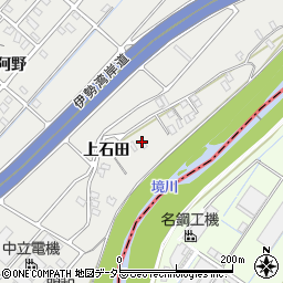 愛知県豊明市阿野町上石田周辺の地図