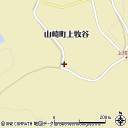 兵庫県宍粟市山崎町上牧谷407周辺の地図