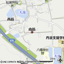 京都府亀岡市千代川町湯井南筋25周辺の地図