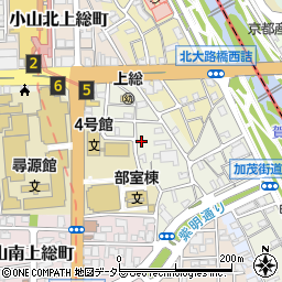 京都府京都市北区小山東花池町1周辺の地図