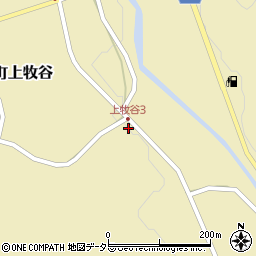 兵庫県宍粟市山崎町上牧谷335周辺の地図