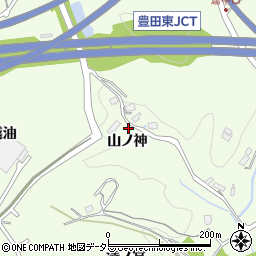 愛知県豊田市岩倉町山ノ神周辺の地図