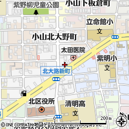 京都府京都市北区小山北大野町64周辺の地図