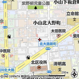 京都府京都市北区小山北大野町6周辺の地図