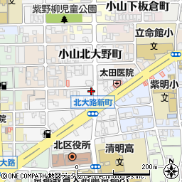 京都府京都市北区小山北大野町2周辺の地図