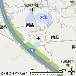 京都府亀岡市千代川町湯井南筋41周辺の地図