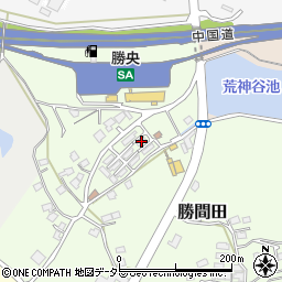 岡山県勝田郡勝央町勝間田387周辺の地図