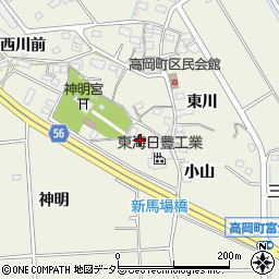 愛知県豊田市高岡町初頭周辺の地図
