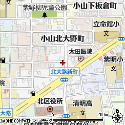 京都府京都市北区小山北大野町3周辺の地図