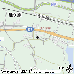 岡山県津山市池ケ原704周辺の地図
