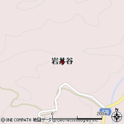 岡山県真庭市岩井谷周辺の地図