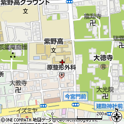 京都市立紫野高等学校周辺の地図