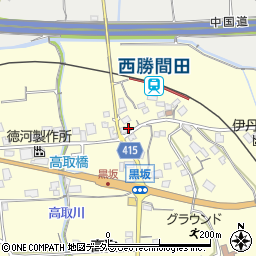 黒坂簡易郵便局周辺の地図
