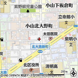 京都府京都市北区小山北大野町11周辺の地図