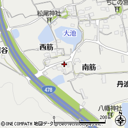 京都府亀岡市千代川町湯井南筋64周辺の地図