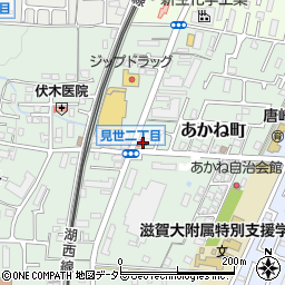 滋賀県大津市あかね町13-5周辺の地図