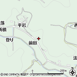 愛知県豊田市花沢町（平岩）周辺の地図