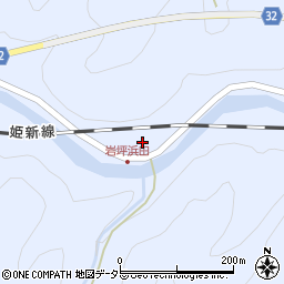岡山県真庭市月田本127周辺の地図