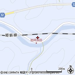 岡山県真庭市月田本143周辺の地図