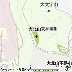 京都府京都市北区大北山天神岡町周辺の地図
