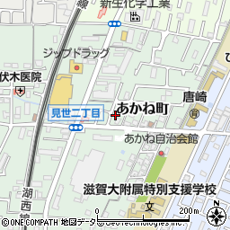 滋賀県大津市あかね町12-18周辺の地図