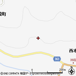愛知県豊田市神殿町（飛沢）周辺の地図