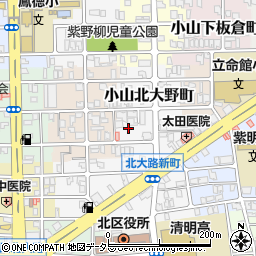 京都府京都市北区小山北大野町8周辺の地図
