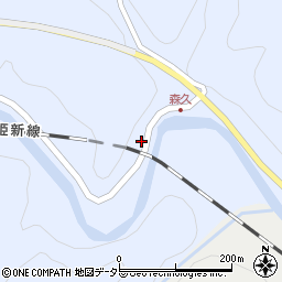 岡山県真庭市月田本43周辺の地図