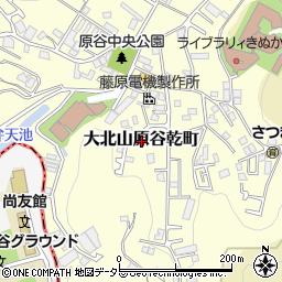 京都府京都市北区大北山原谷乾町周辺の地図