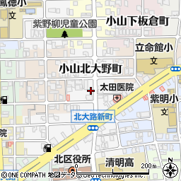 京都府京都市北区小山北大野町15周辺の地図