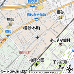 静岡県静岡市清水区横砂本町周辺の地図