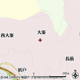 愛知県豊田市桂野町（大峯）周辺の地図