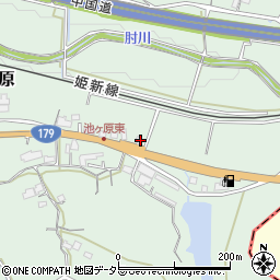 岡山県津山市池ケ原678-1周辺の地図