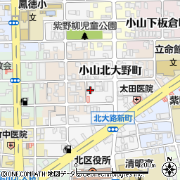 京都府京都市北区小山北大野町21周辺の地図
